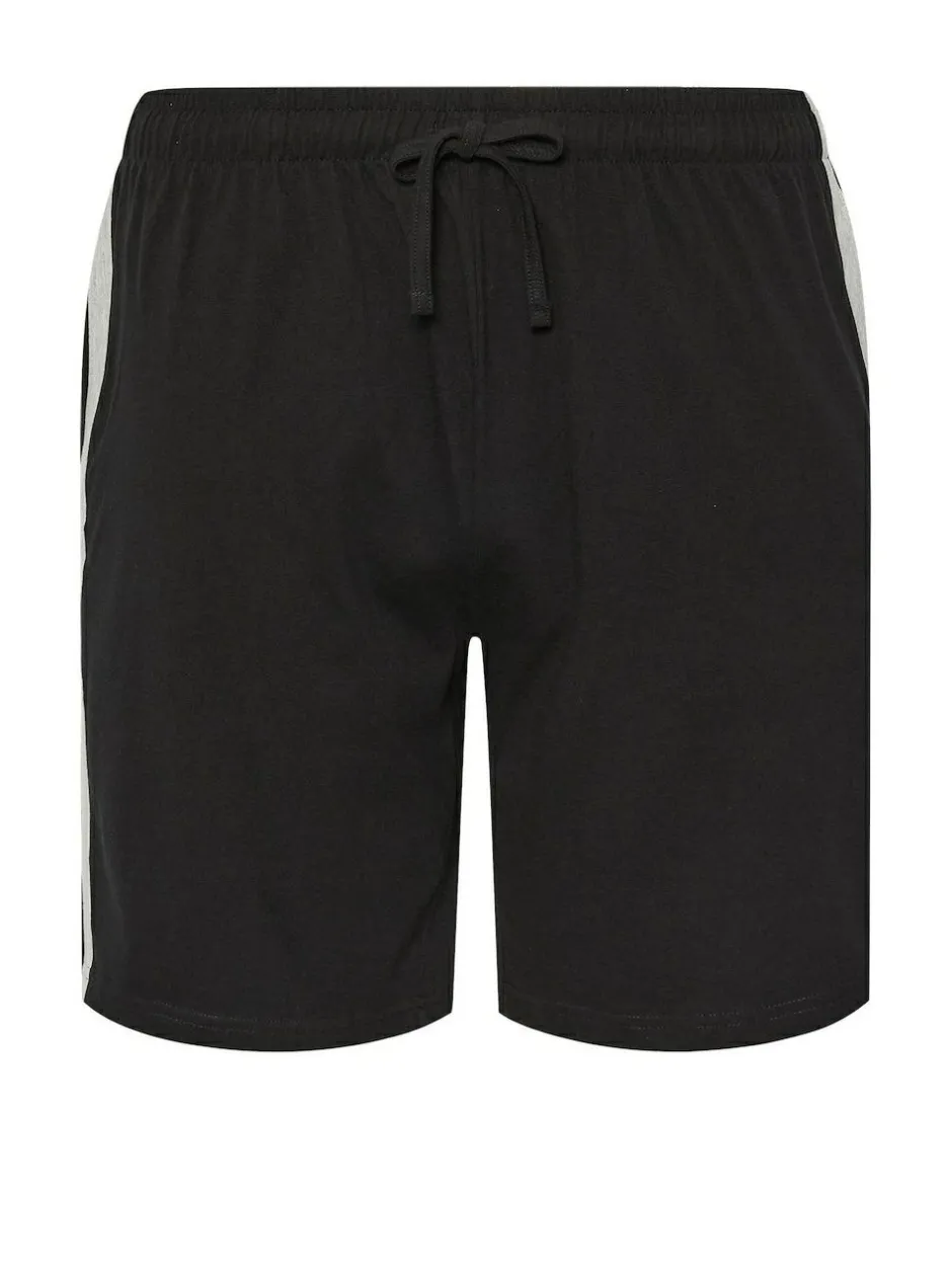 BadRhino Big & Tall Jersey Lounge Shorts Black Best