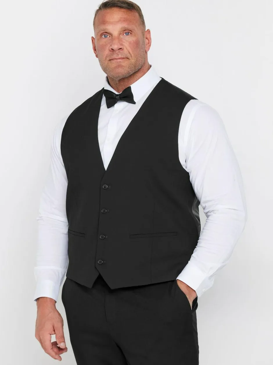 BadRhino Big & Tall Black Tailoring Suit Waistcoat Online