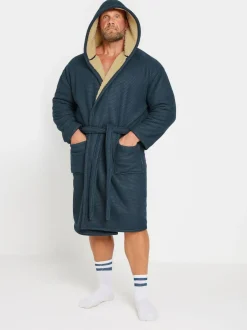 BadRhino Big & Tall Waffle Borg Robe Blue Online