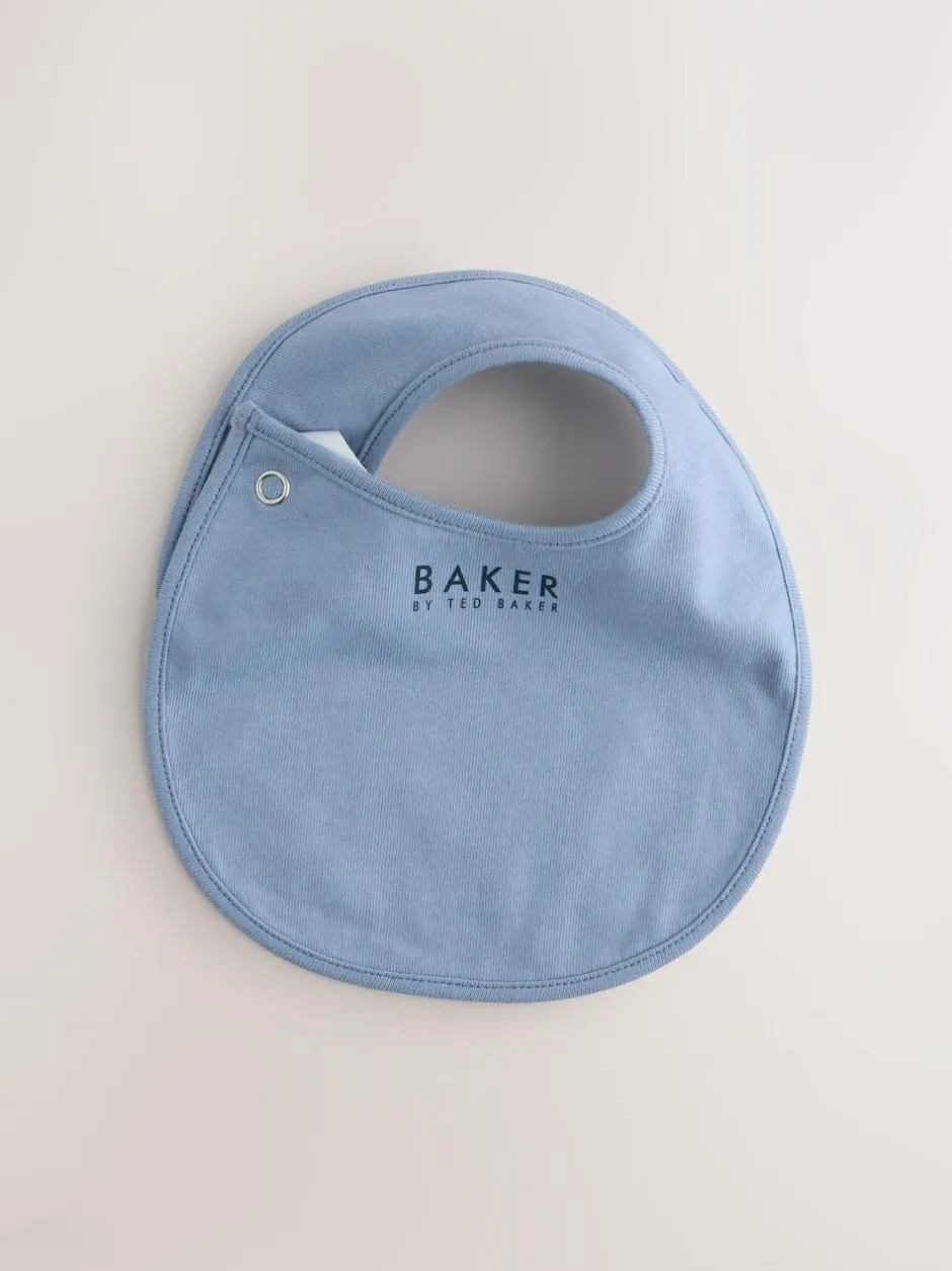 Baker by Ted Baker 2 Pack Blue Baby Bibs Clearance