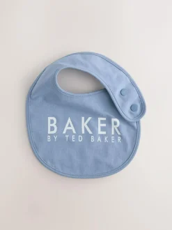 Baker by Ted Baker 2 Pack Blue Baby Bibs Clearance