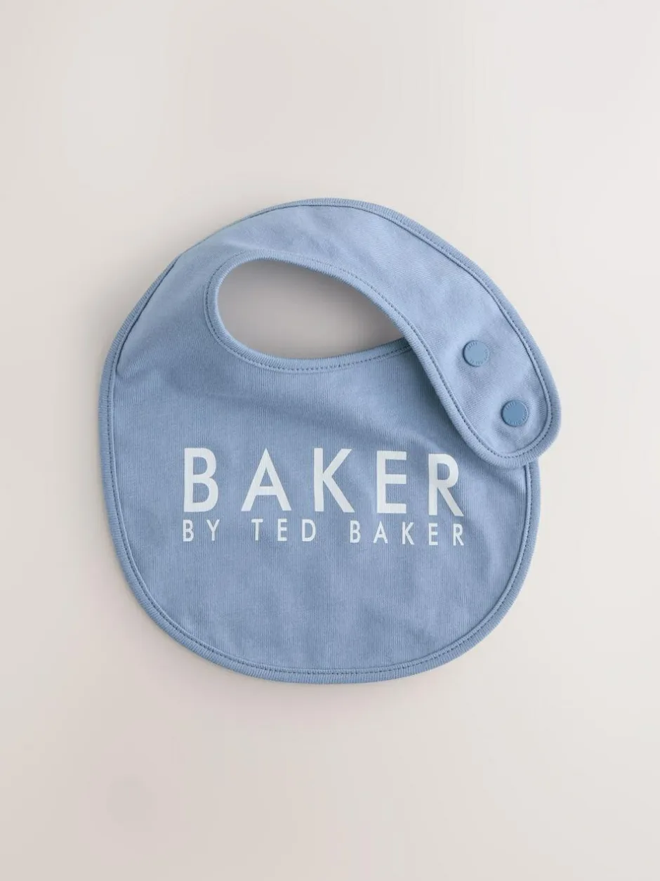 Baker by Ted Baker 2 Pack Blue Baby Bibs Clearance