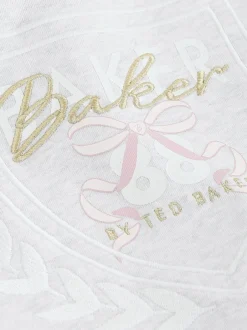 Baker by Ted Baker 2 Piece Grey Marl Graphic Hoodie & Cargo Joggers Set New