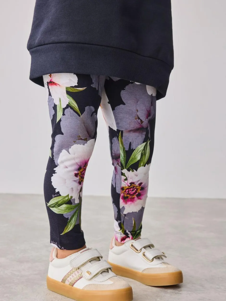 Baker by Ted Baker 2 Piece Longline Bow Sweat and Floral Leggings Set Navy Best