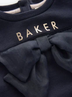 Baker by Ted Baker 2 Piece Longline Bow Sweat and Floral Leggings Set Navy Best