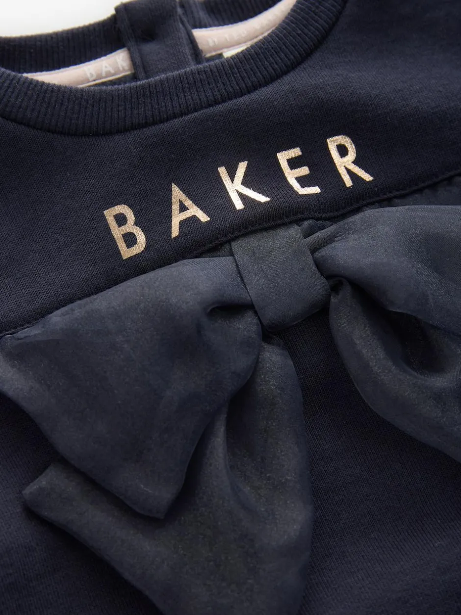 Baker by Ted Baker 2 Piece Longline Bow Sweat and Floral Leggings Set Navy Best