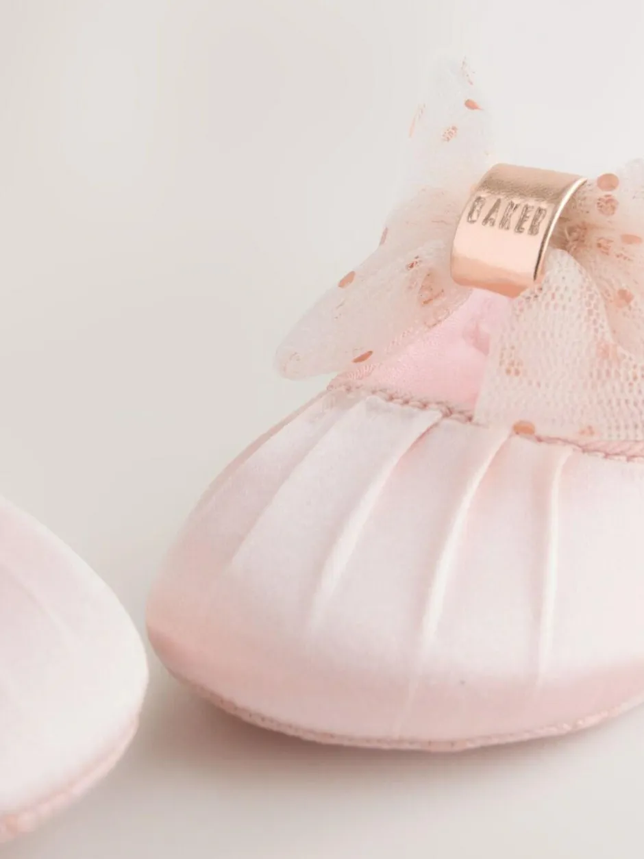 Baker by Ted Baker Baby Padders Shoes With Bow Pink Best