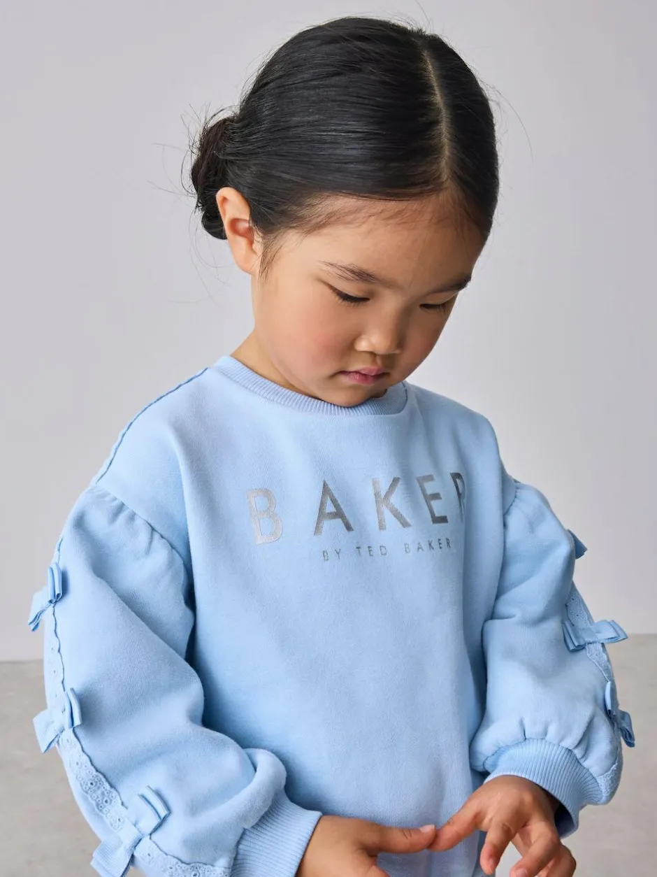 Baker by Ted Baker 2 Piece Side Bow Detail Sweat & Joggers Set Blue Online