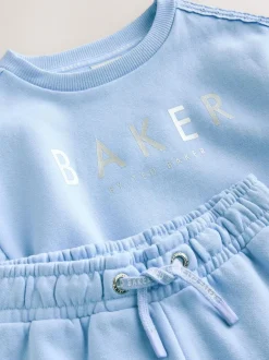 Baker by Ted Baker 2 Piece Side Bow Detail Sweat & Joggers Set Blue Online