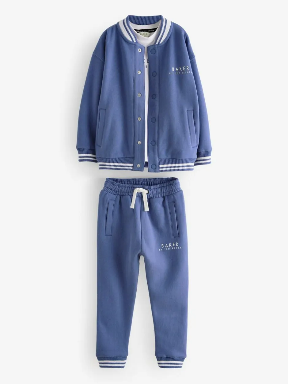 Baker by Ted Baker Blue 100% Cotton Varsity 3 Piece Set