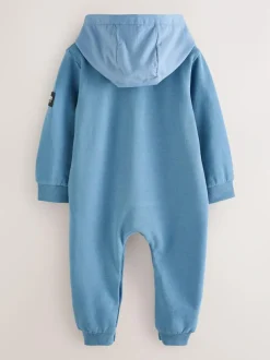 Baker by Ted Baker Blue Hooded Romper Outlet