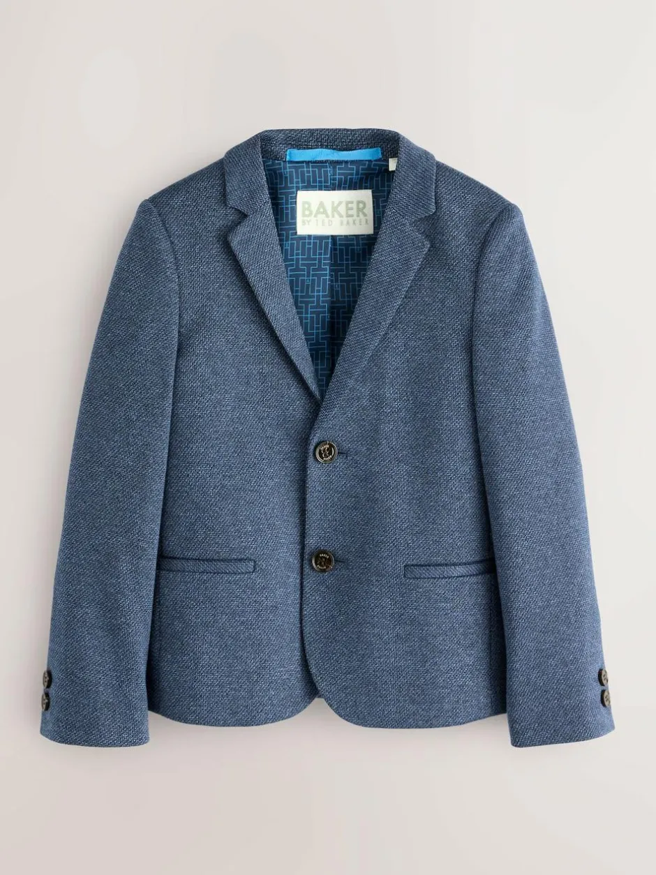 Baker by Ted Baker Blue Jersey Suit Jacket Hot
