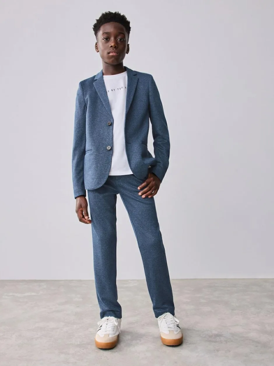Baker by Ted Baker Blue Jersey Suit Jacket Hot