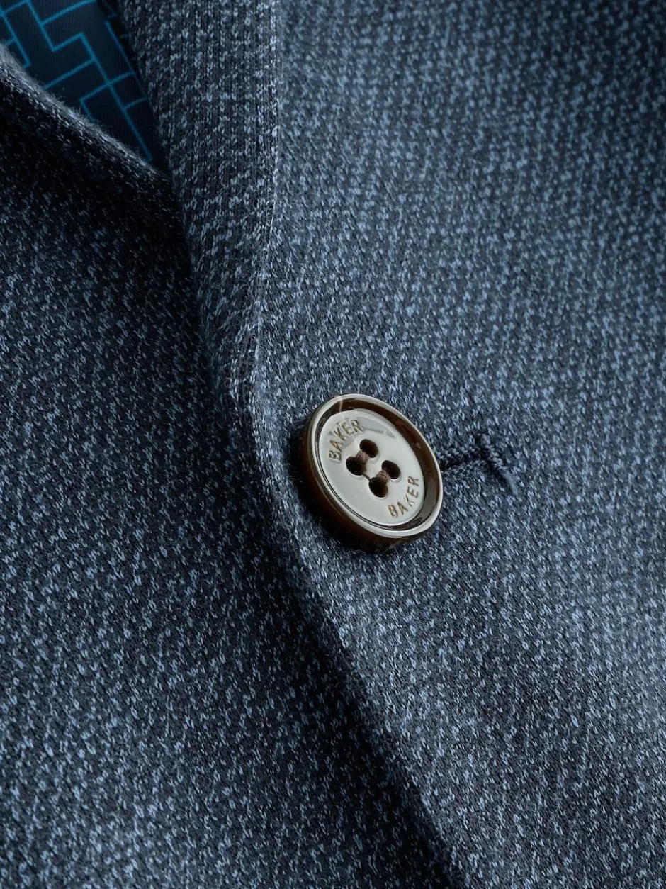 Baker by Ted Baker Blue Jersey Suit Jacket Hot