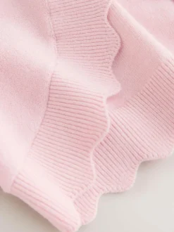 Baker by Ted Baker Bow Sleeve Scallop Edge Cardigan Pink Online