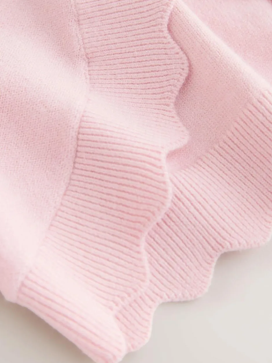 Baker by Ted Baker Bow Sleeve Scallop Edge Cardigan Pink Online