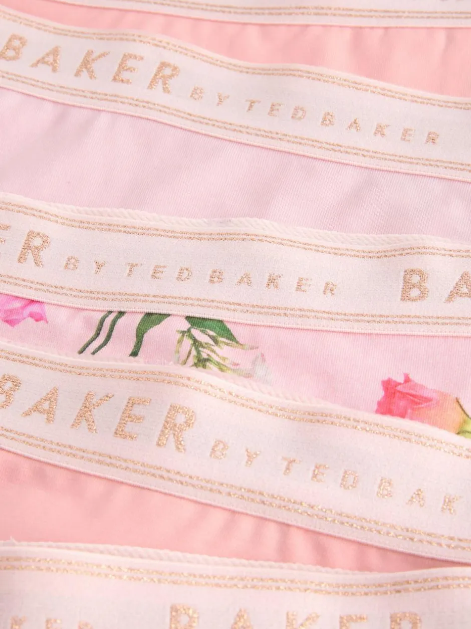 Baker by Ted Baker Boxer 5 Pack Pink Hot