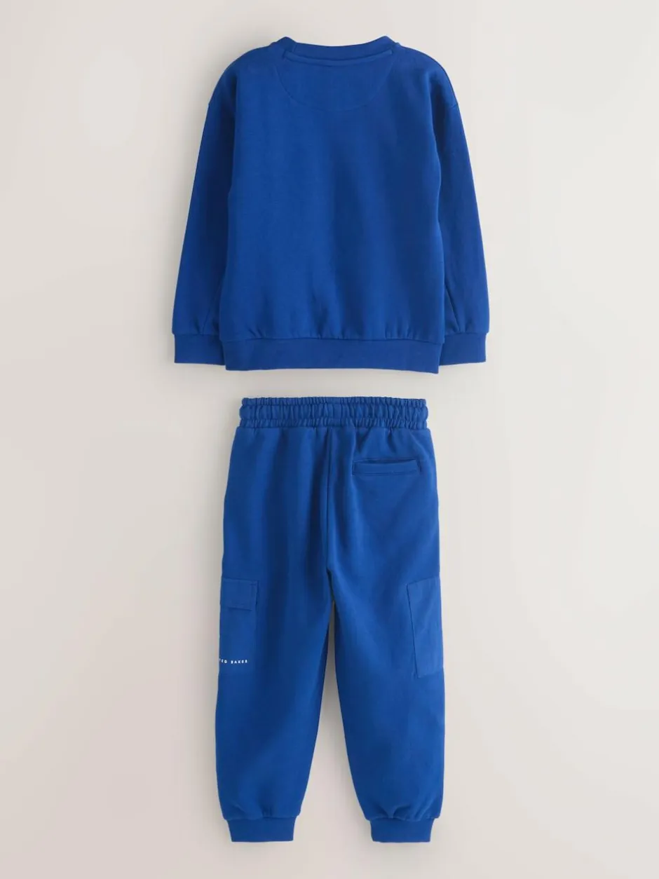 Baker by Ted Baker Cobalt Blue Oversized Sweatshirt and Joggers Set