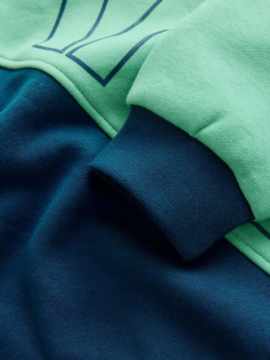Baker by Ted Baker Colourblock Sweat Top and Joggers Set Green Outlet