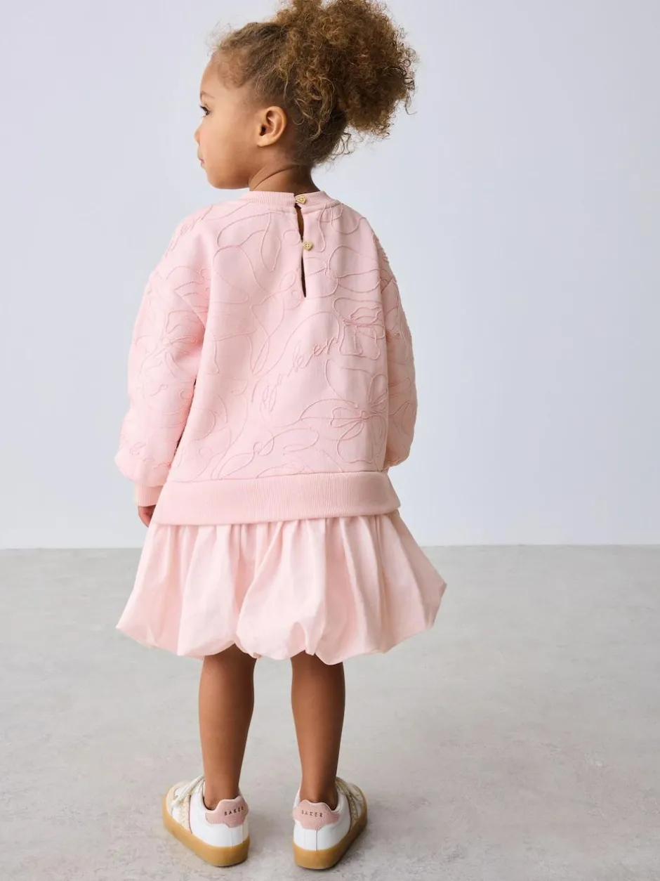 Baker by Ted Baker Corded Bubble Hem Mockable Dress Best