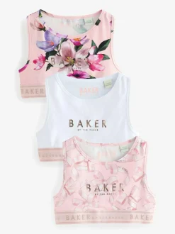 Baker by Ted Baker Crop Tops 3 Pack Pink Online