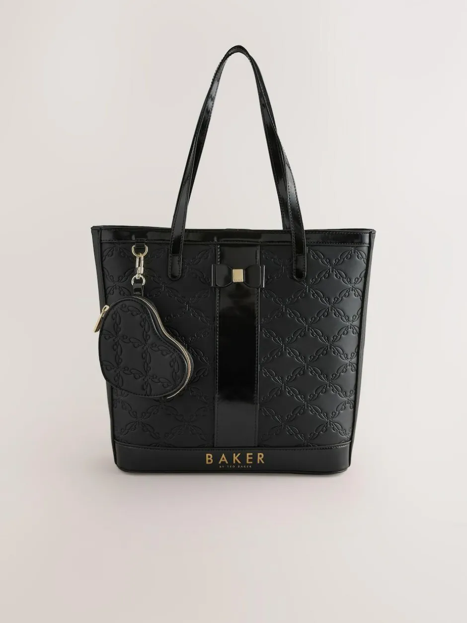 Baker by Ted Baker Embossed PU Tote Bag Black Hot