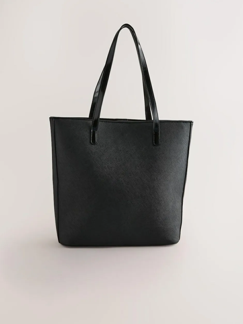 Baker by Ted Baker Embossed PU Tote Bag Black Hot