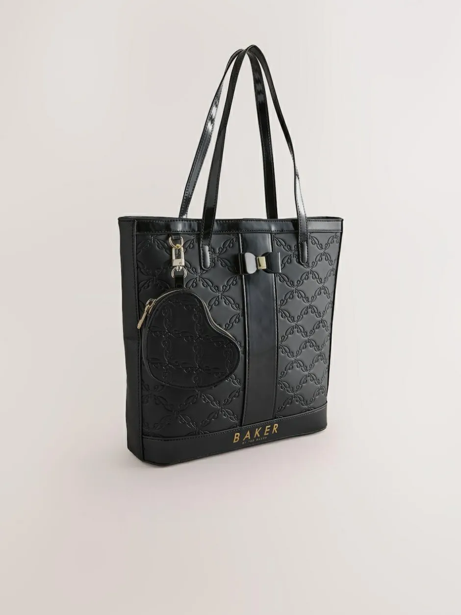 Baker by Ted Baker Embossed PU Tote Bag Black Hot