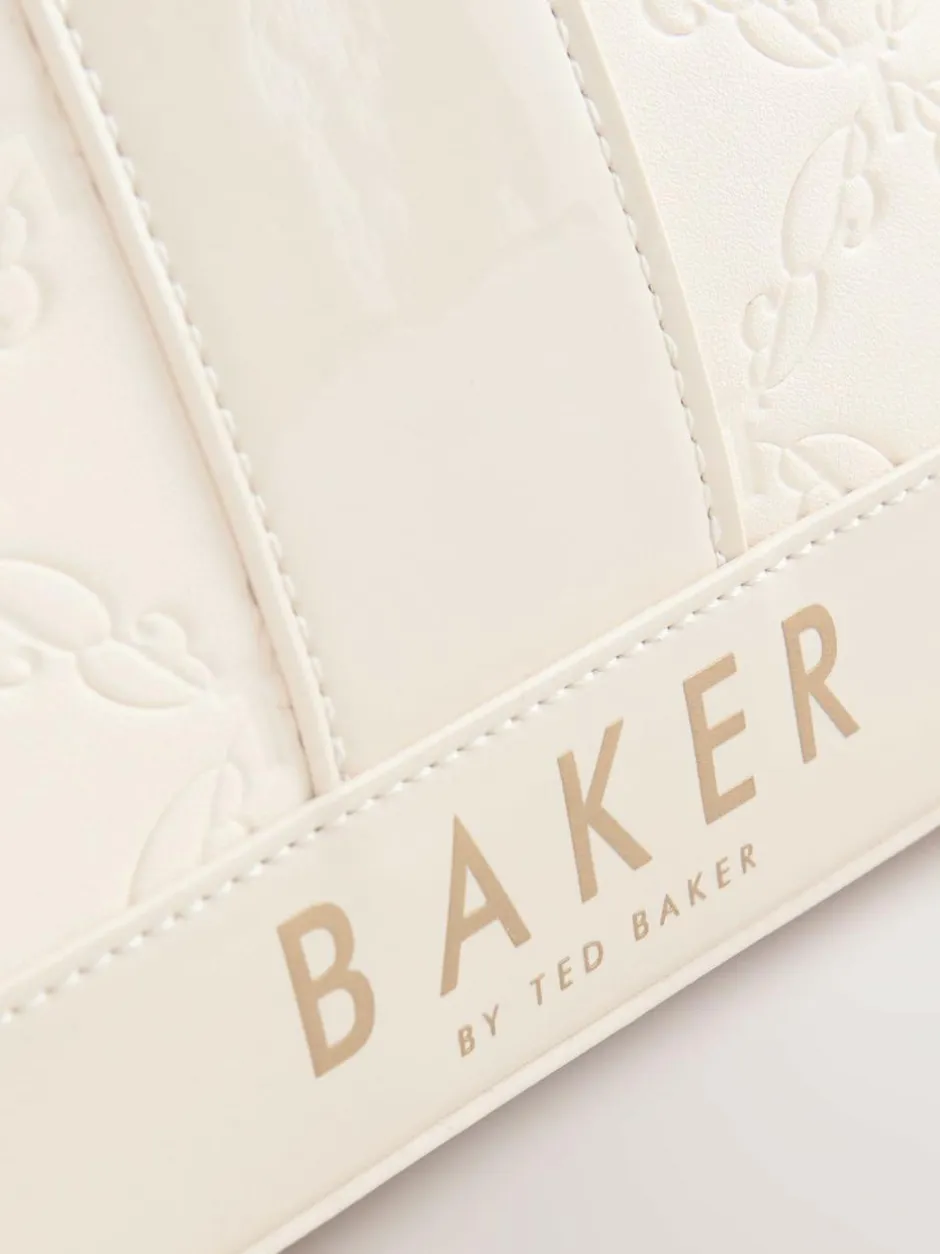Baker by Ted Baker Embossed PU Tote Bag Bone Discount