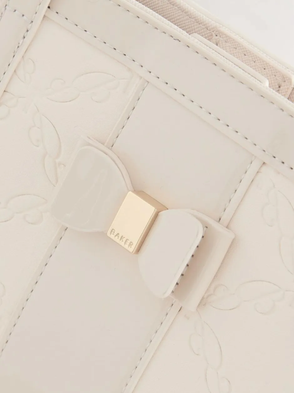 Baker by Ted Baker Embossed PU Tote Bag Bone Discount