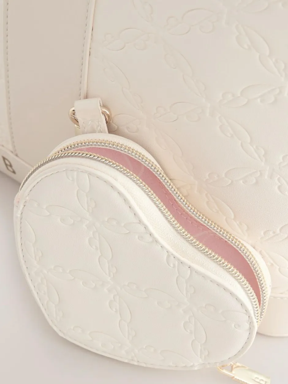 Baker by Ted Baker Embossed PU Tote Bag Bone Discount
