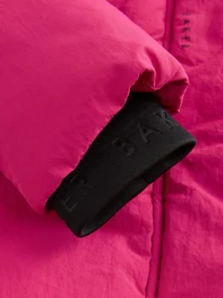 Baker by Ted Baker Girls Shower Resistant Longline Padded Coat Pink Sale