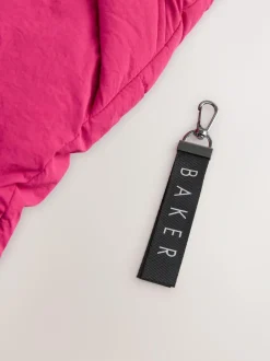 Baker by Ted Baker Girls Shower Resistant Longline Padded Coat Pink Sale
