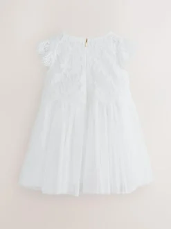 Baker by Ted Baker Lace Mesh Dress White