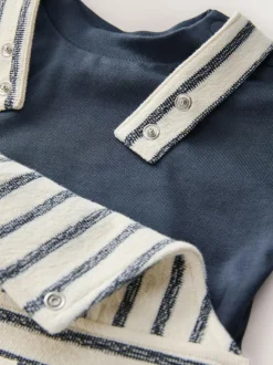 Baker by Ted Baker Long Sleeve T-Shirt and Striped Dungarees Set Outlet
