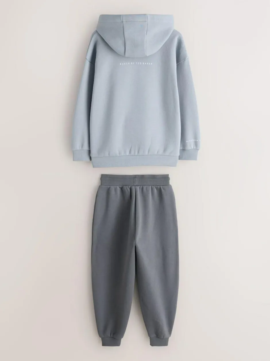 Baker by Ted Baker Oversized Graphic Hoodie and Joggers Set Grey Best