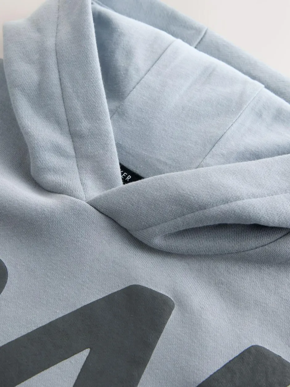 Baker by Ted Baker Oversized Graphic Hoodie and Joggers Set Grey Best