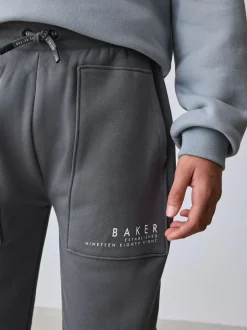 Baker by Ted Baker Oversized Graphic Hoodie and Joggers Set Grey Best