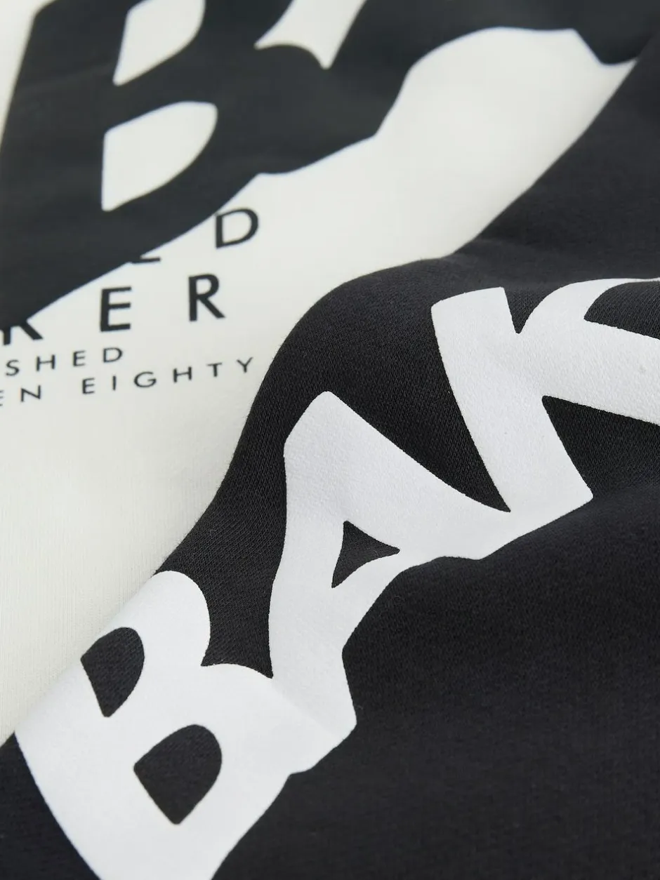 Baker by Ted Baker Oversized Graphic Hoodie and Joggers Set White