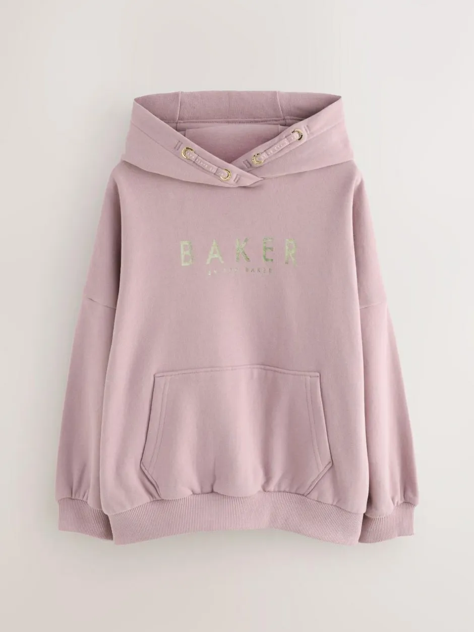 Baker by Ted Baker Oversized Back Print Hoodie New