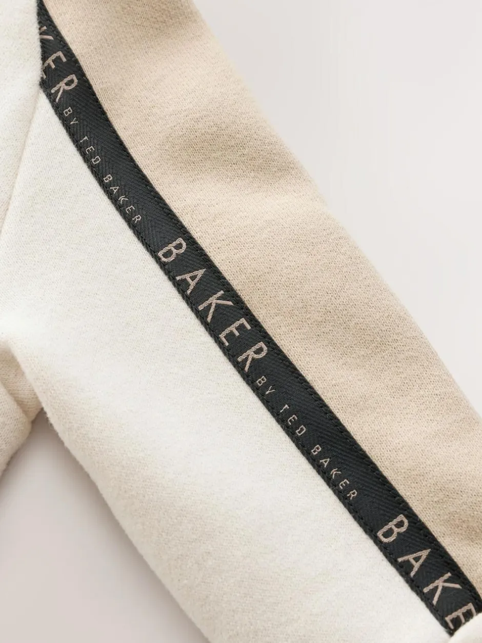 Baker by Ted Baker Panel Long Sleeve Romper Stone Outlet