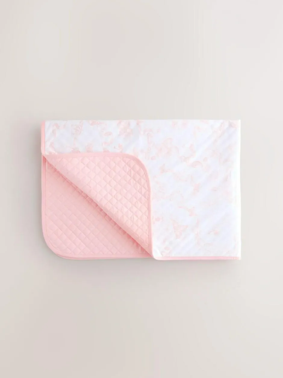 Baker by Ted Baker Pink All-Over Bunny and Bow Print Blanket Clearance