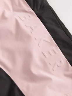 Baker by Ted Baker Pink Waterproof Logo-Tape Padded Ski Salopettes Trousers Outlet