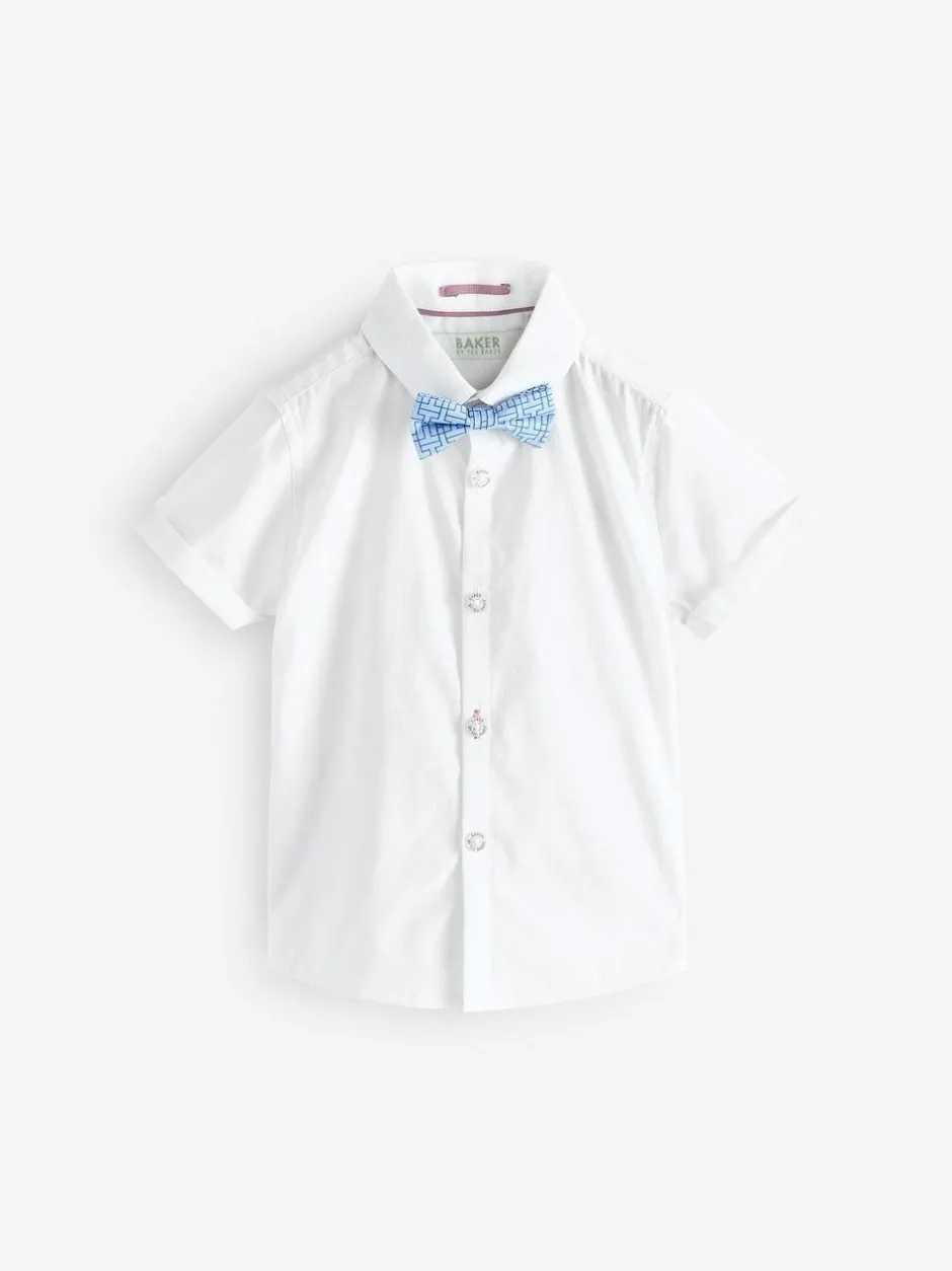 Baker by Ted Baker Shirt Waistcoat and Shorts Set Stone Clearance