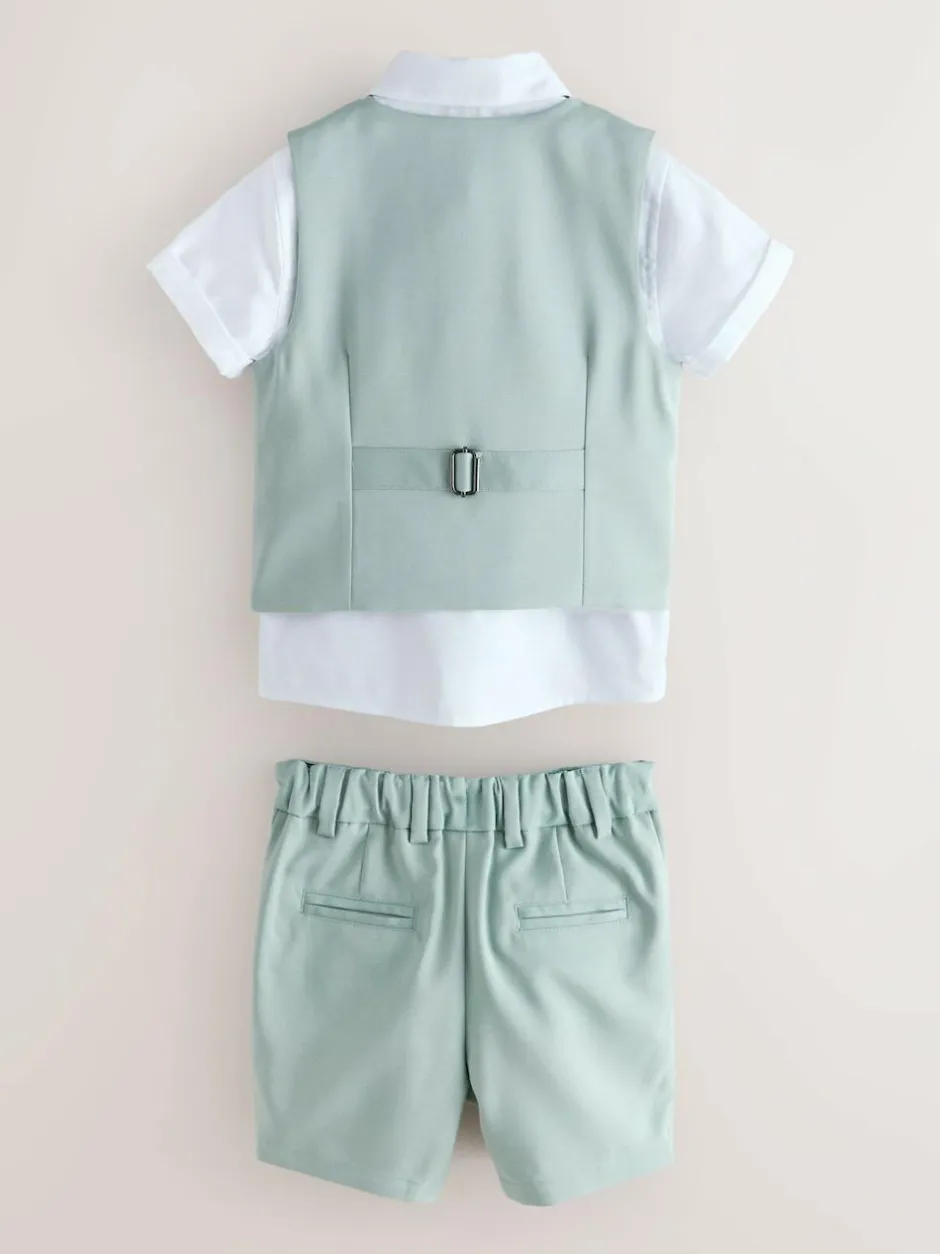 Baker by Ted Baker Shirt Waistcoat and Shorts Set Green Sale