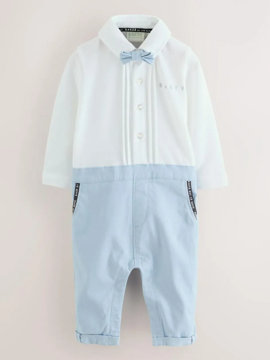 Baker by Ted Baker Smart Mockable Romper Blue