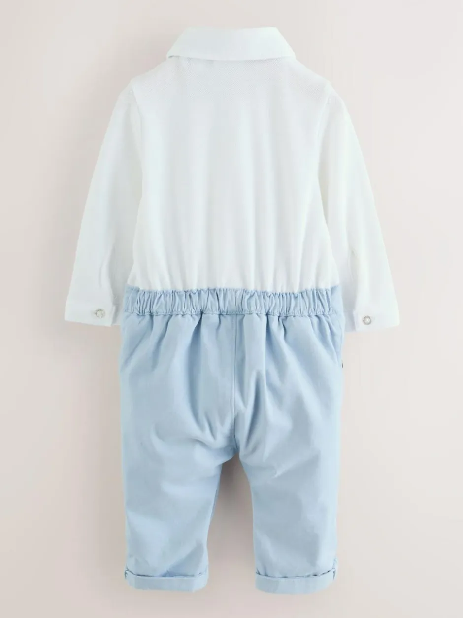 Baker by Ted Baker Smart Mockable Romper Blue