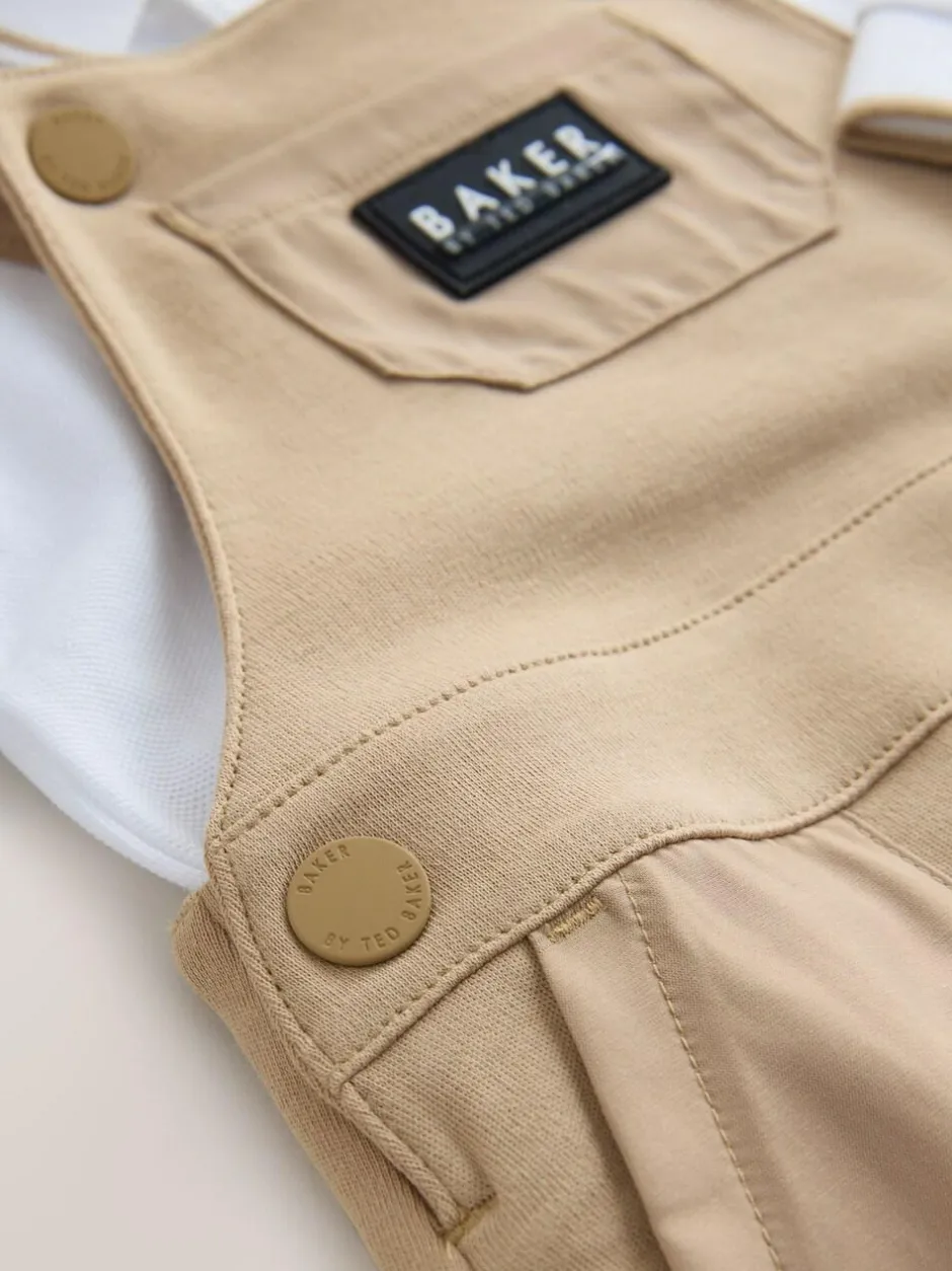 Baker by Ted Baker Stone Dungaree and Polo Shirt Set Best