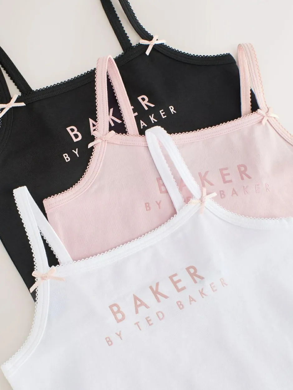 Baker by Ted Baker Strappy Vests 3 Pack Multi Clearance