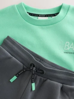 Baker by Ted Baker Sweatshirt and Cargo Joggers Set Green Discount